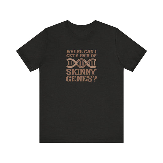 Pair of Skinny Genes — Retro Graphic Tee (Dark)