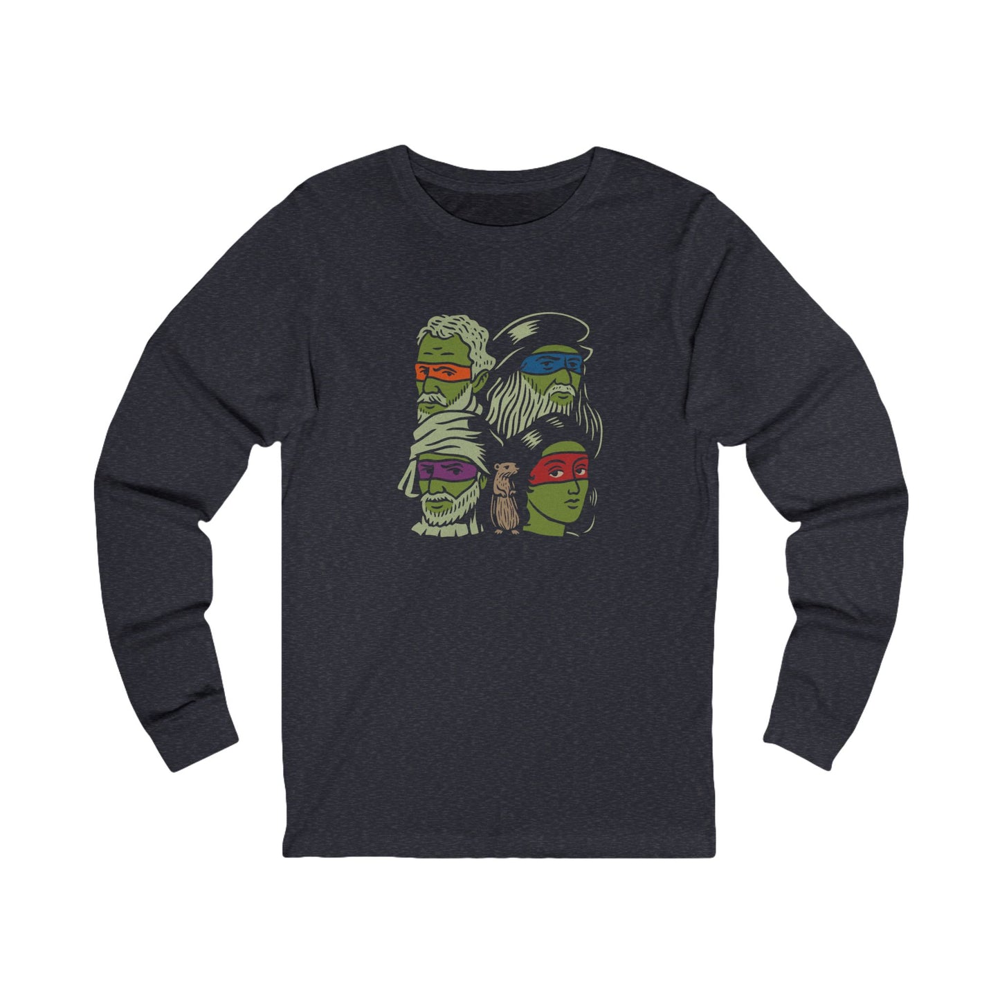 Renaissance Ninja Turtles — TMNT Retro Long Sleeve (Dark)