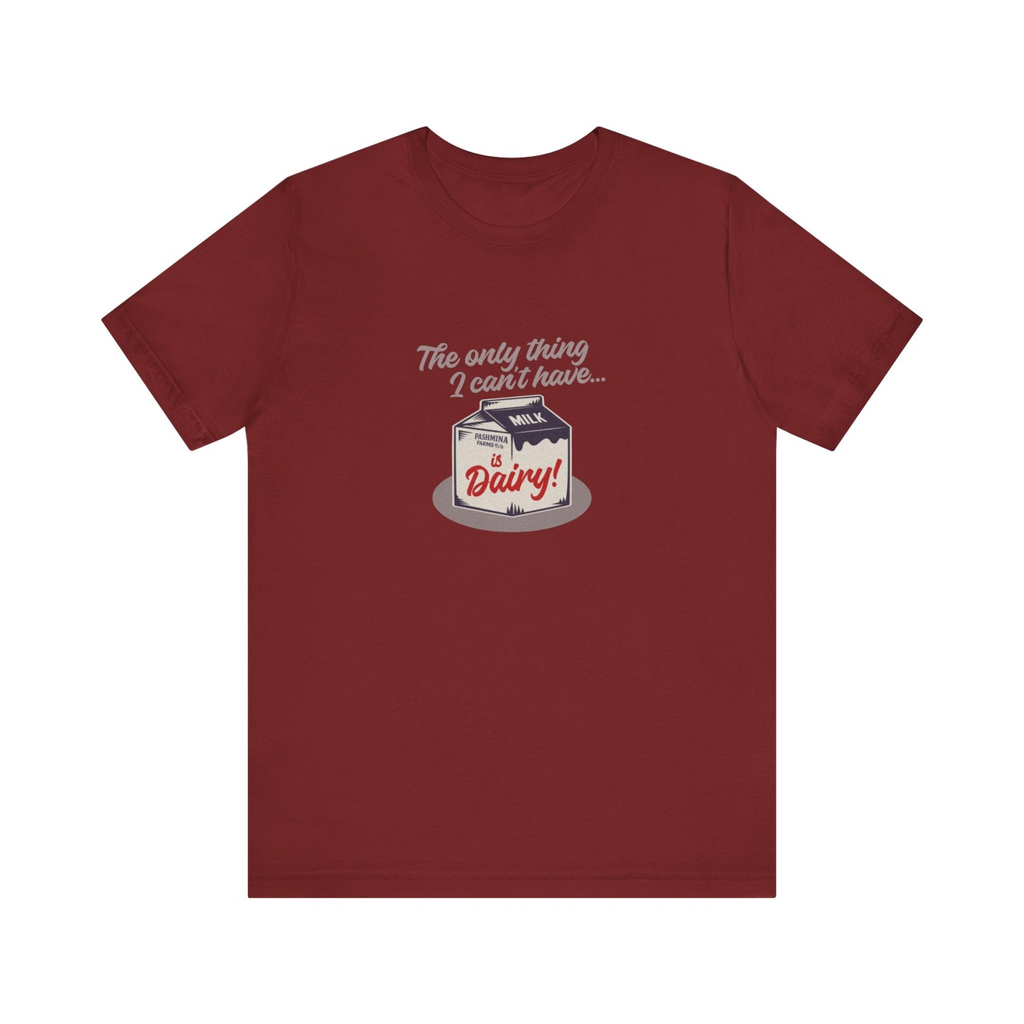 Can’t Have Dairy — Friends Jill Green Retro Tee (Dark)