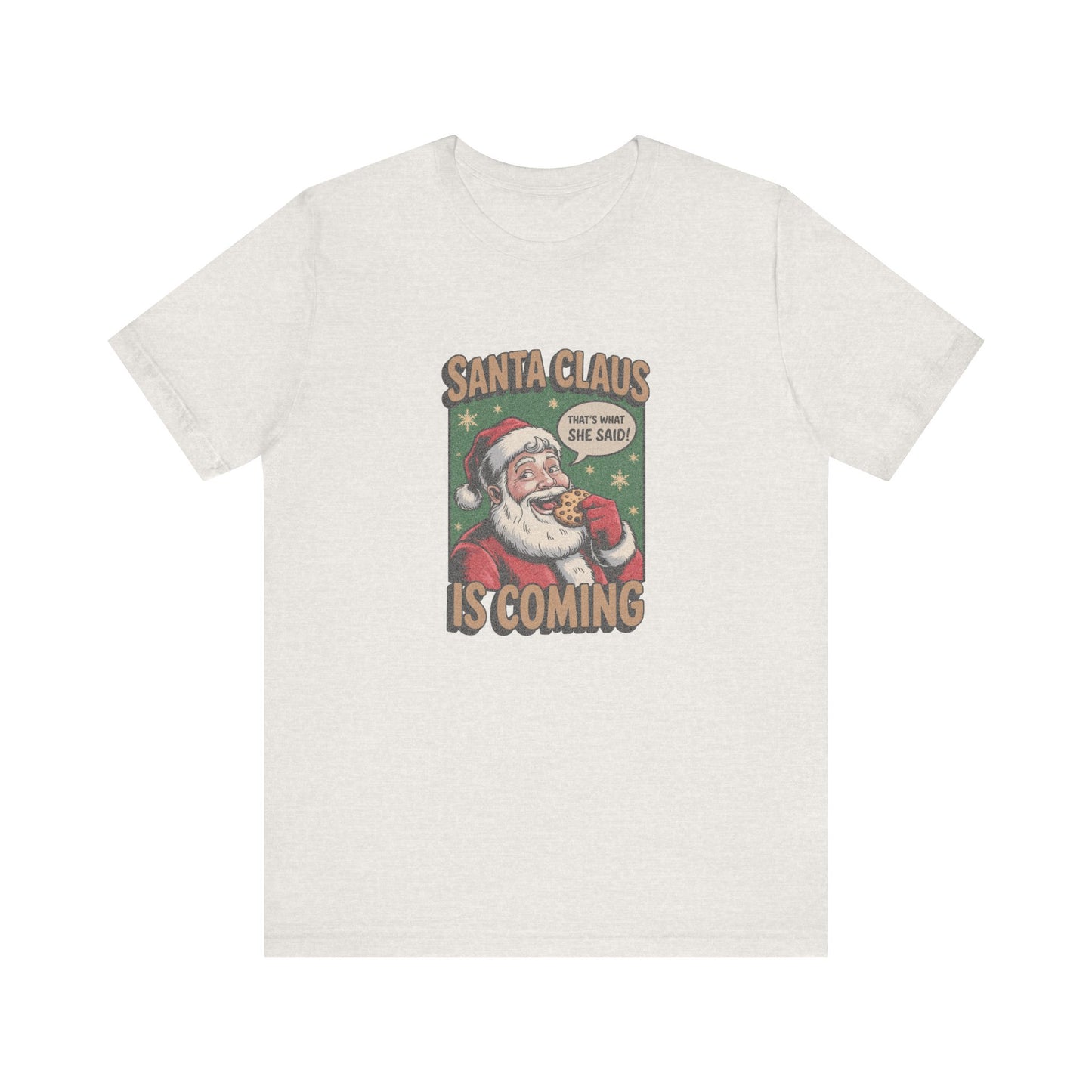 Santa Claus is Coming — Vintage Christmas Tee (Light)