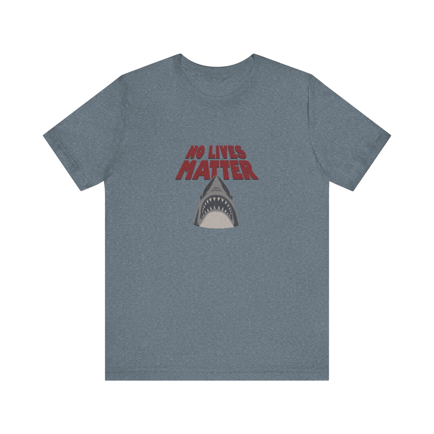 No Lives Matter — Jaws-Inspired Retro Tee (Light)