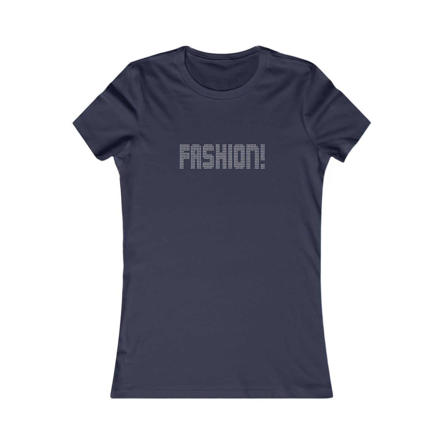FASHION! — Psych Faux Rhinestones Retro Women's Tee (Dark)