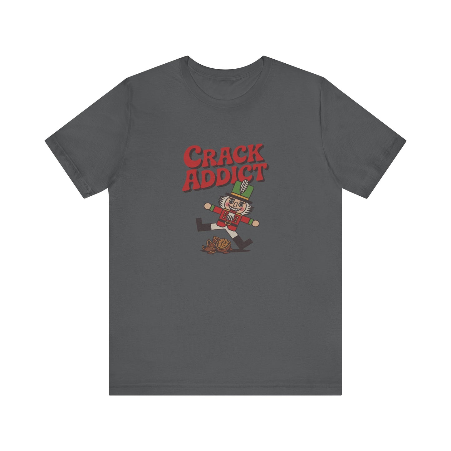 Crack Addict Nutcracker (Unhinged Remix) — Retro Tee (Dark)