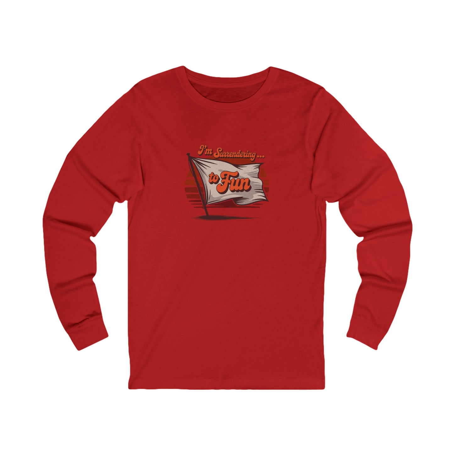 I'm Surrendering to Fun — Fun with Flags Retro Long Sleeve (Light)