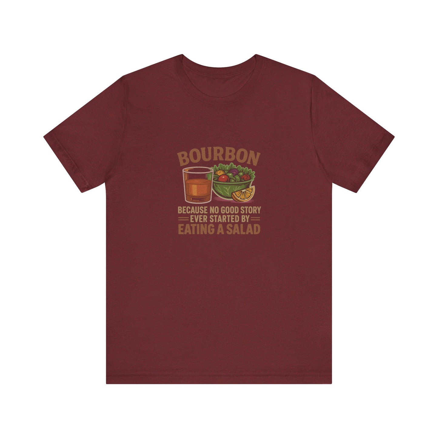 Bourbon > Eating a Salad — Graphic Retro Tee (Dark)