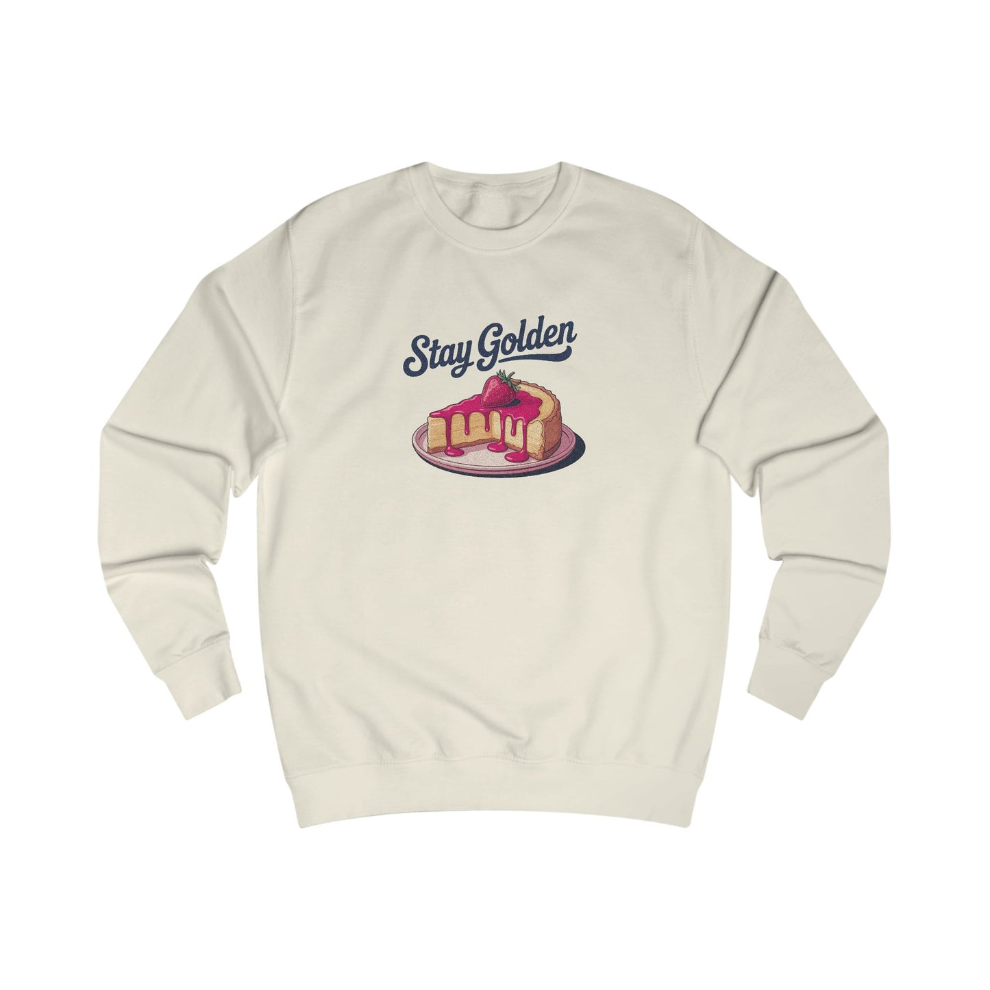 Stay Golden — Retro Cheesecake Graphic Sweatshirt (Light)