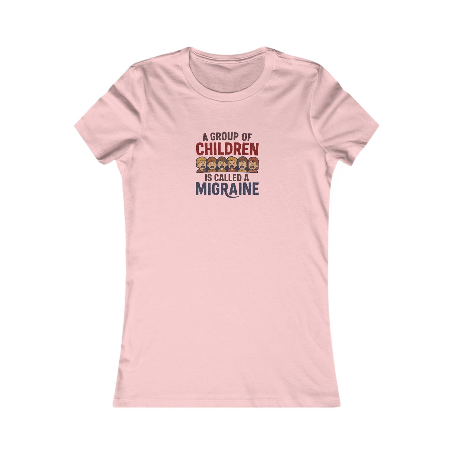 A Group of Children is Called a Migraine — Retro Women's Tee (Light)