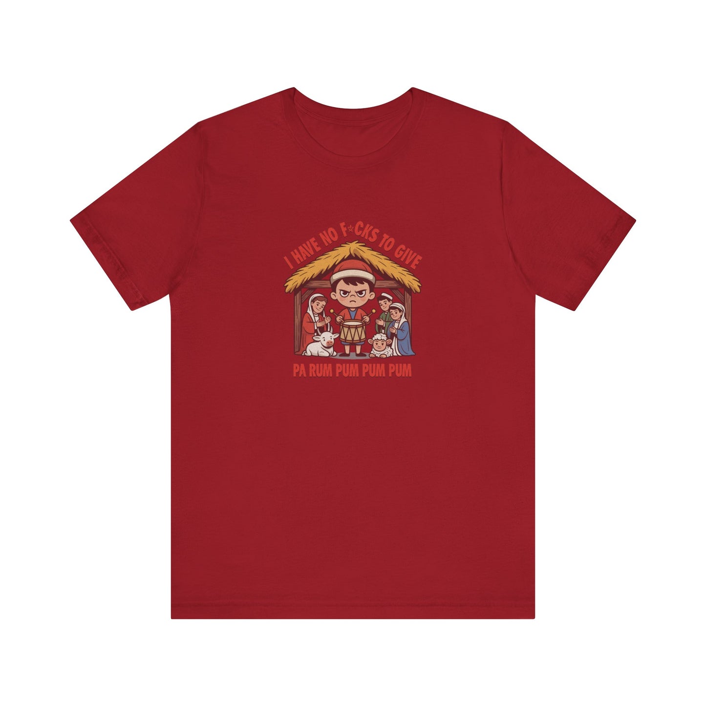 I Have No F*cks to Give — Little Drummer Boy Retro Tee (Dark)
