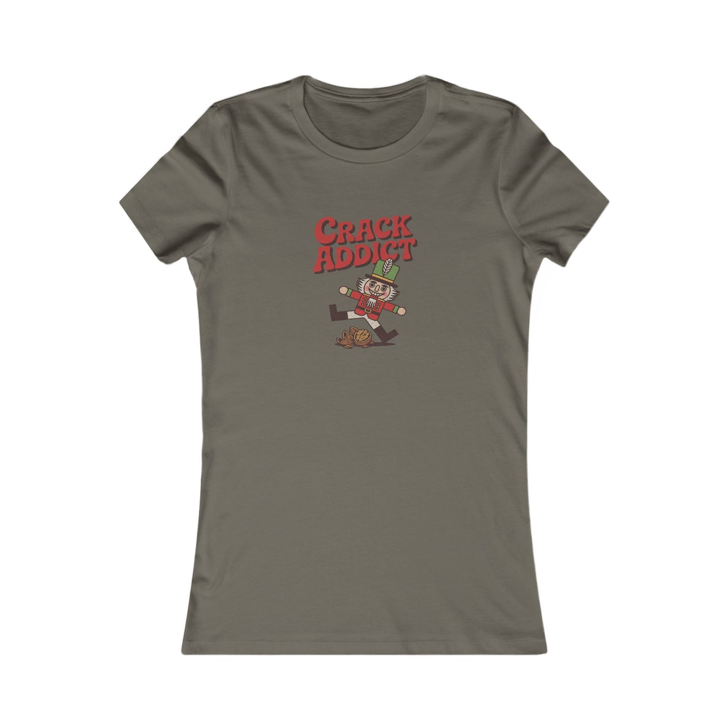 Crack Addict Nutcracker (Unhinged Remix) — Retro Women's Tee (Dark)