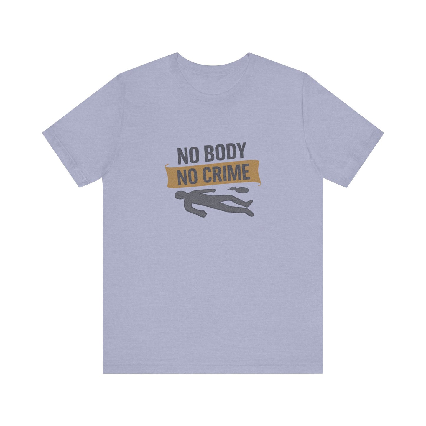 No Body, No Crime — Psych Crime Scene Retro Tee (Light)