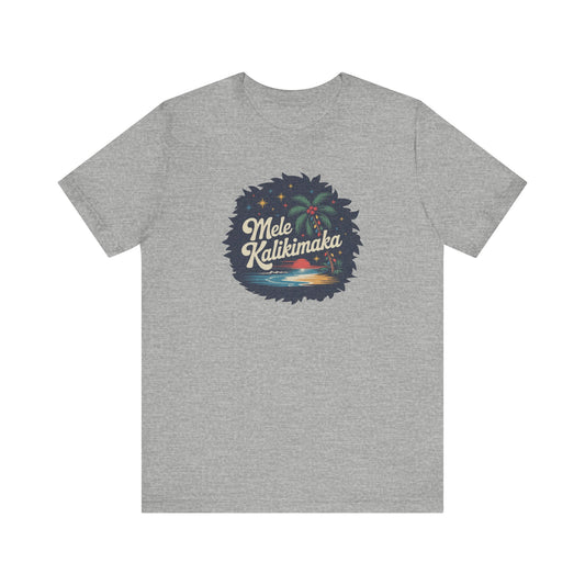 Mele Kalikimaka — Retro Hawaiian Christmas Tee (Light)