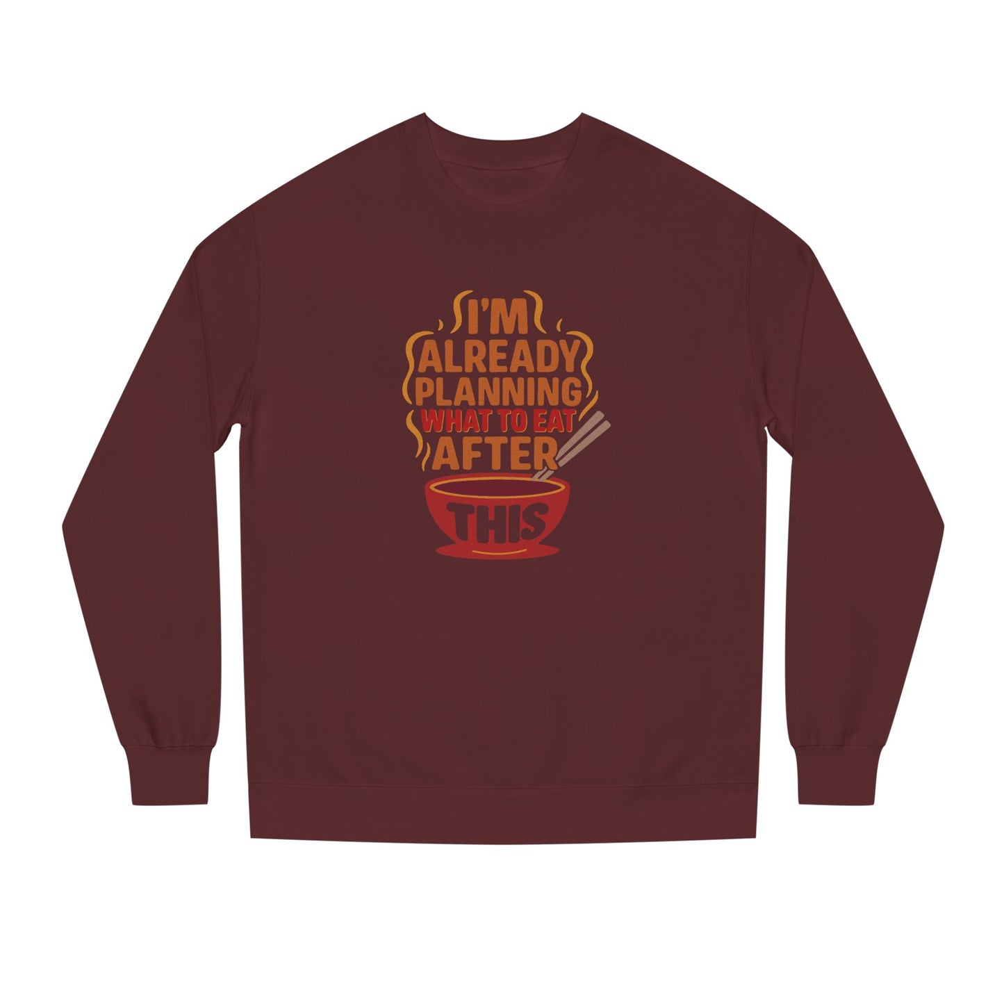 Planning What to Eat After This — Retro Foodie Sweatshirt (Dark)