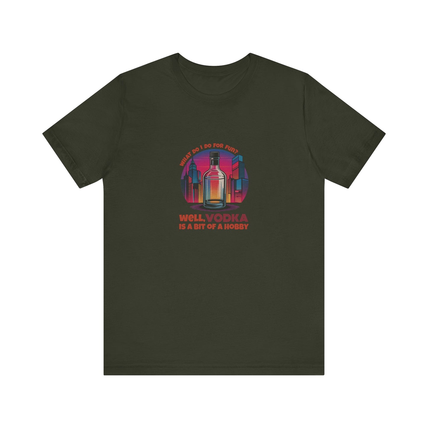Vodka is a Bit of a Hobby — Retro Graphic Tee (Dark)