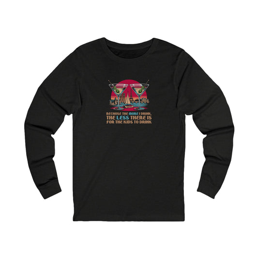 Open Bar (for the Kids) — Friends Retro Long Sleeve (Dark)