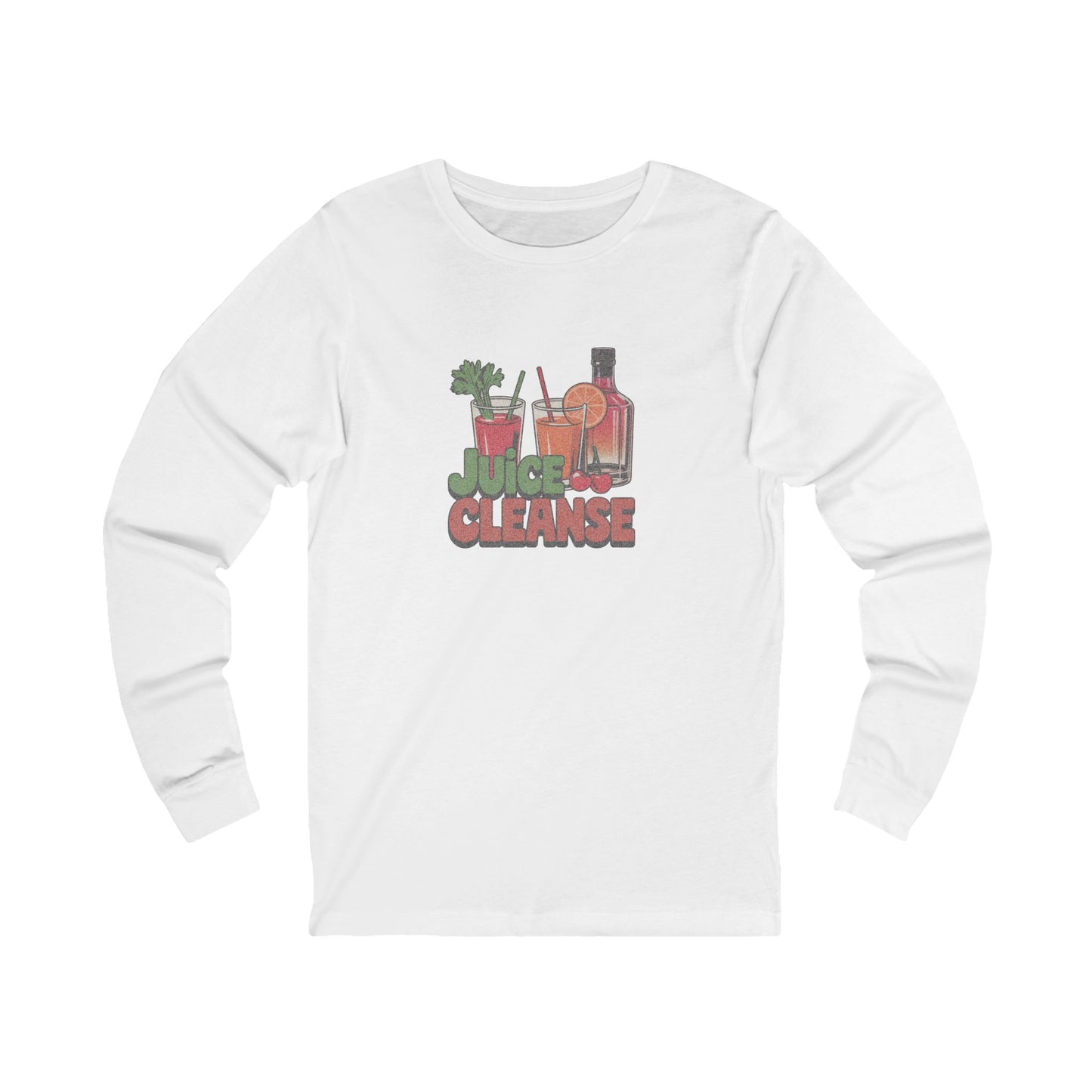Juice Cleanse Liquid Diet — Boozy Brunch Retro Long Sleeve (Light)