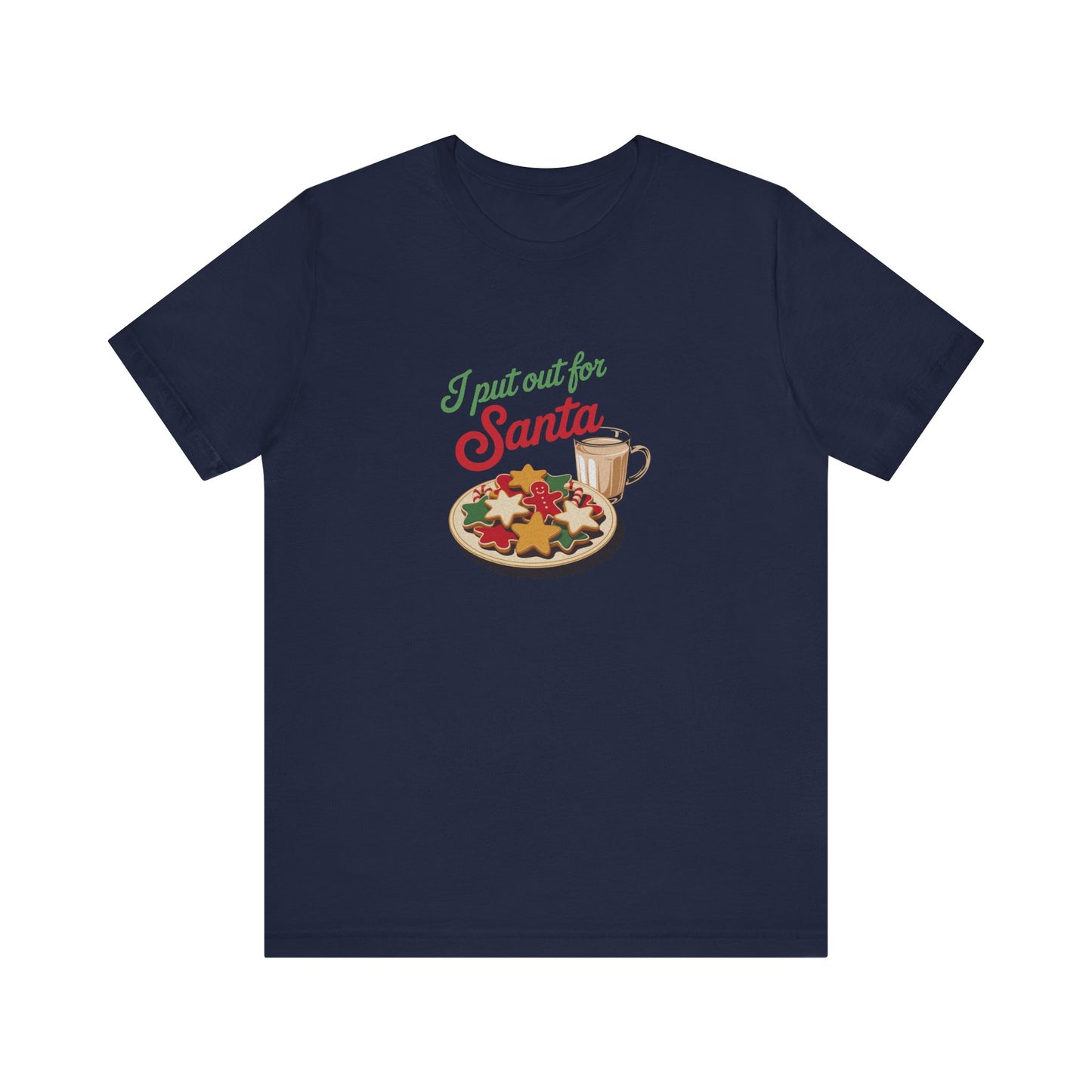 I Put Out for Santa — Retro Christmas Cookies Tee (Dark)