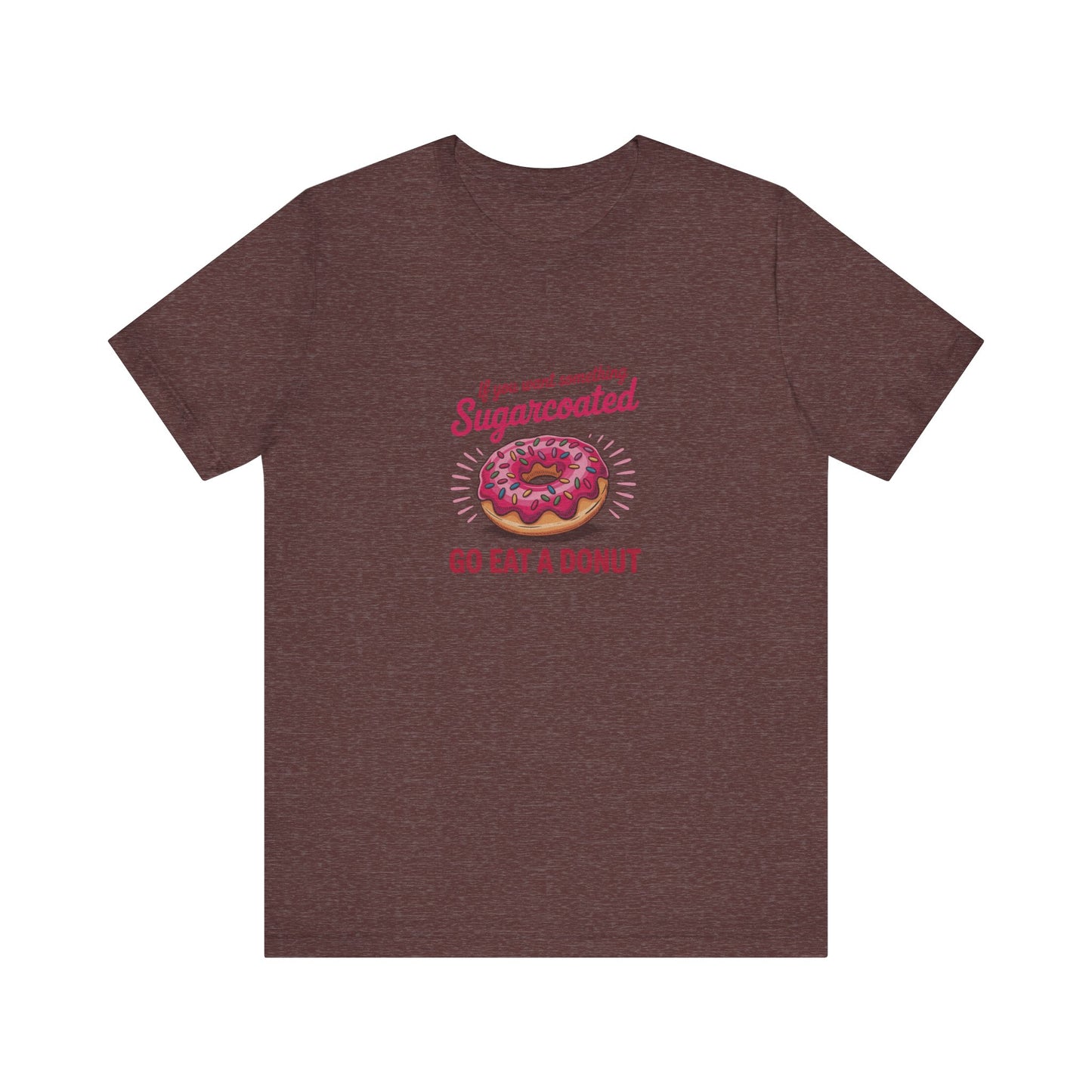 Sugarcoated (Go Eat a Donut) — Retro Graphic Tee (Dark)
