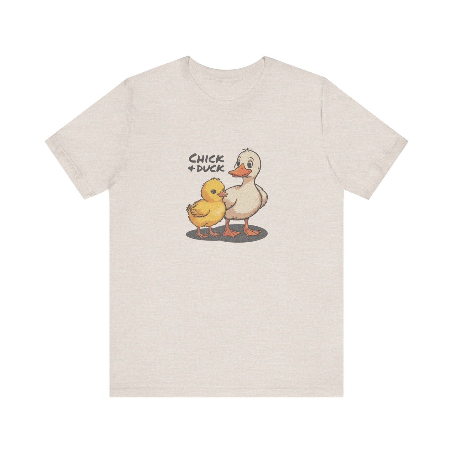 The Chick and the Duck — Friends Retro Tee (Light)