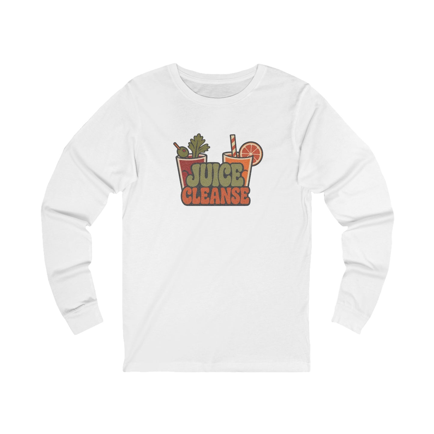 Juice Cleanse Liquid Diet — Boozy Brunch Retro Long Sleeve (Light)