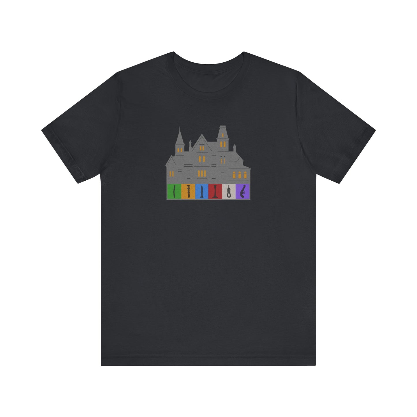 Welcome to Hill House (Off Route 41) — Clue Retro Tee (Dark)