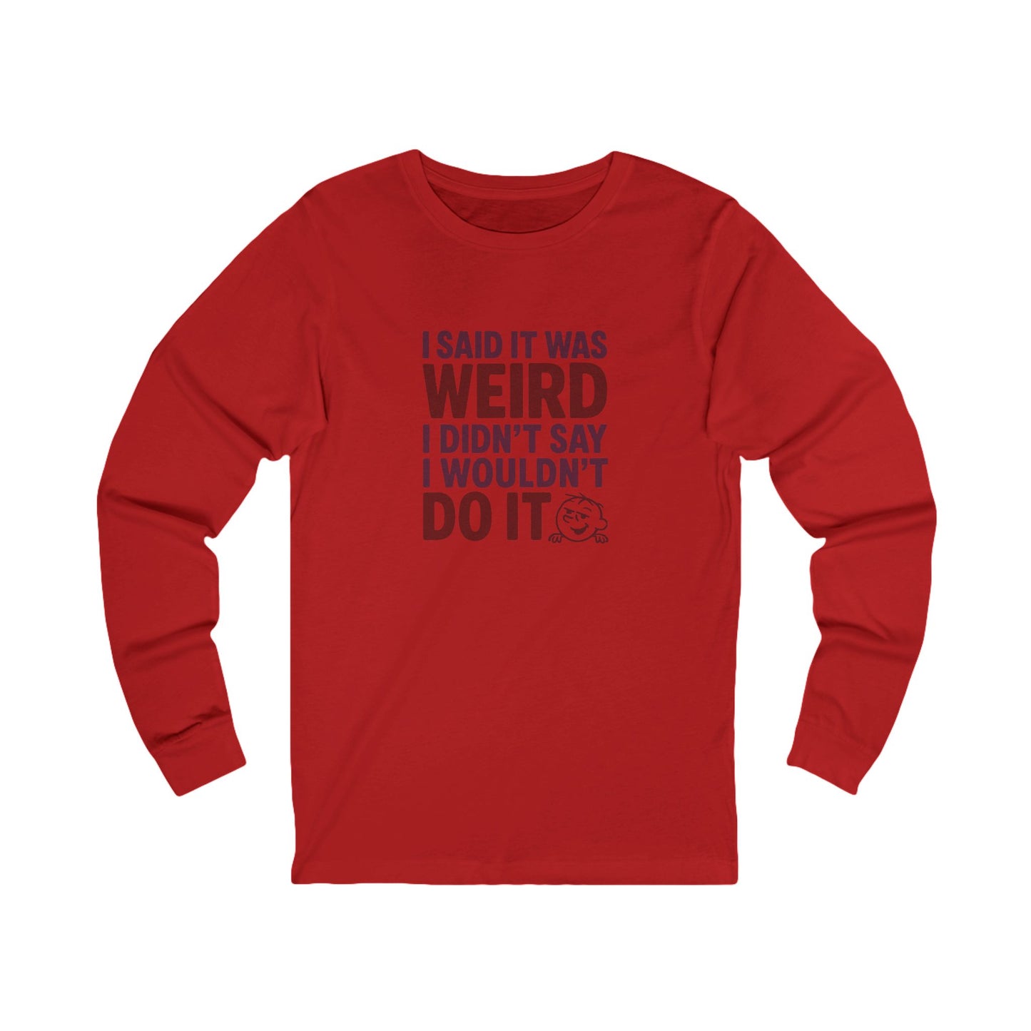 It's Weird, But I'm Interested (Colorful) — Retro Long Sleeve (Light)