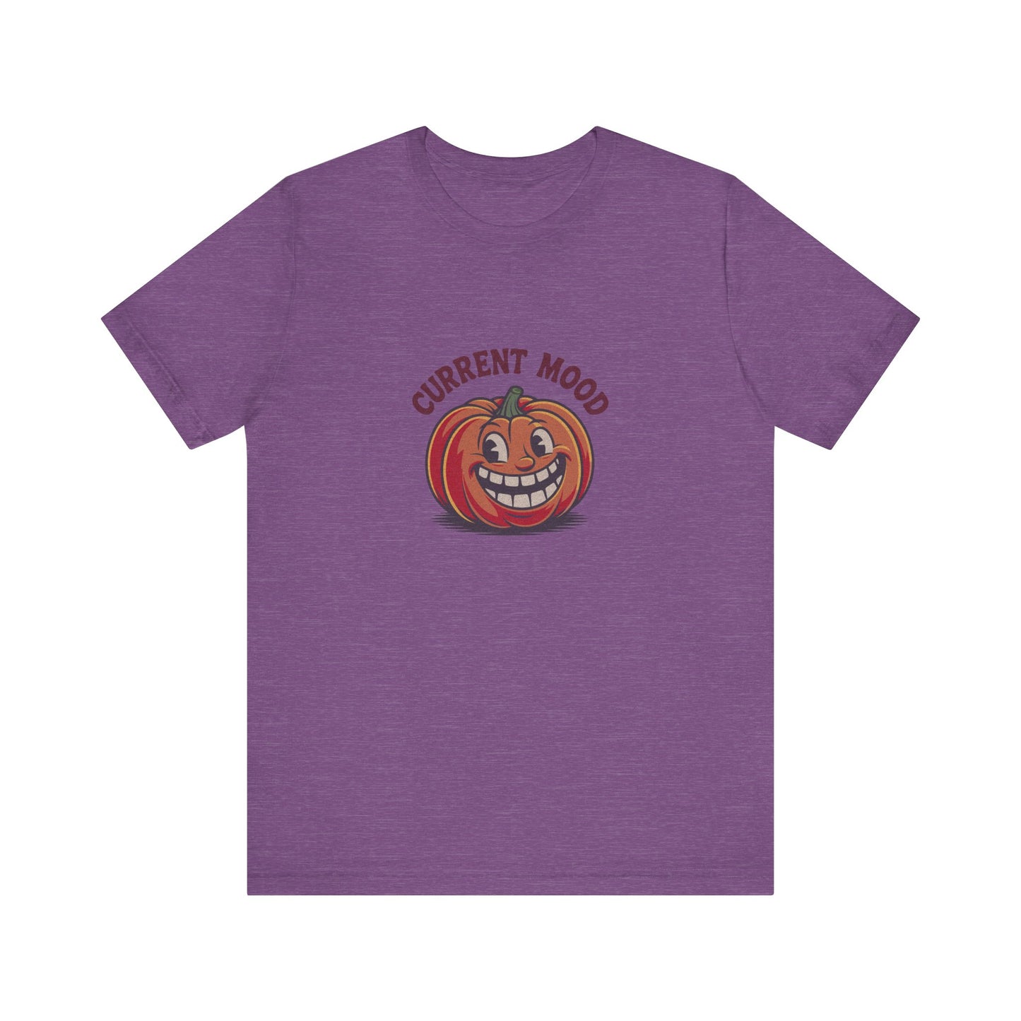 Current Mood (Toothy Jack) — Retro Halloween Tee (Light)