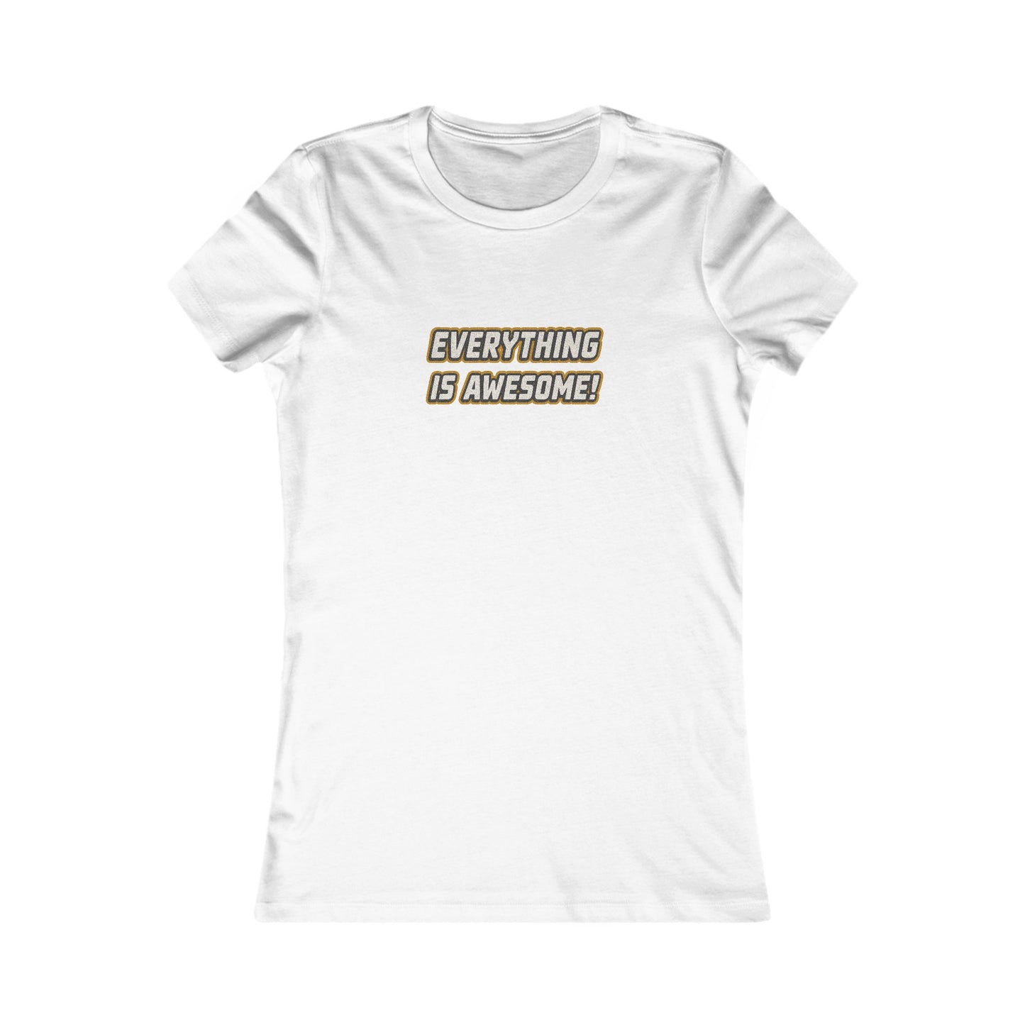 Everything is Awesome! — The LEGO Movie-Inspired Retro Women's Tee (Light)