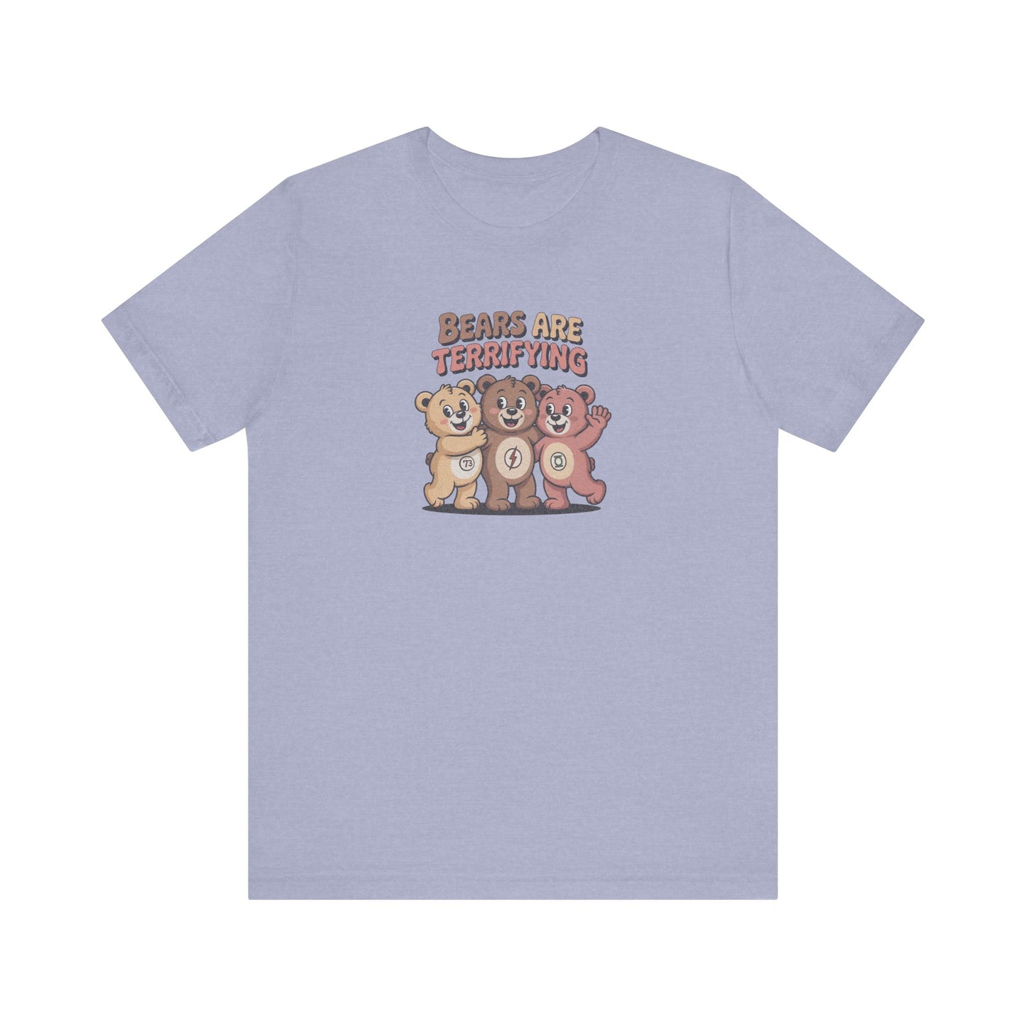Bears Are Terrifying (Cute Remix) — Retro Tee (Light)