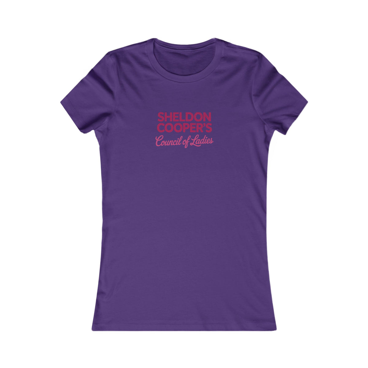 Sheldon Cooper’s Council of Ladies — TBBT Retro Women's Tee (Dark)