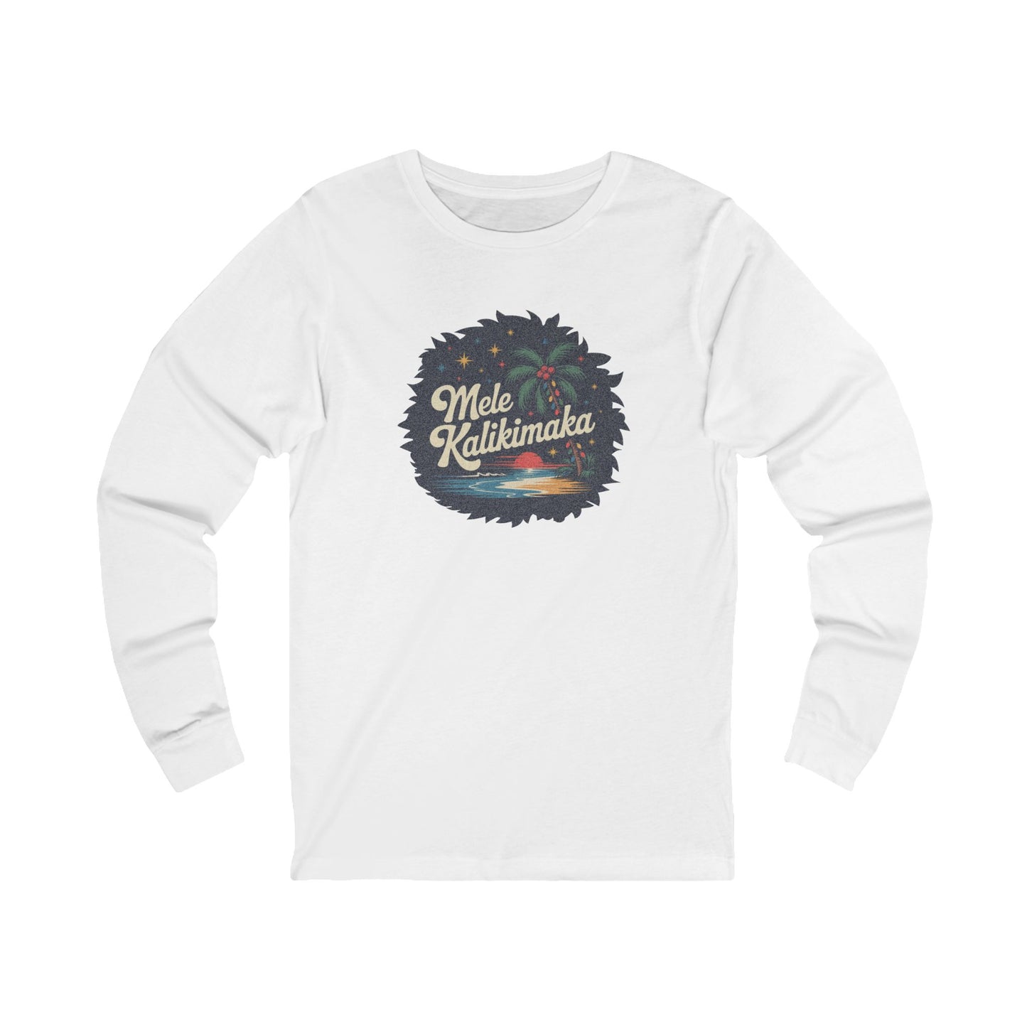 Mele Kalikimaka — Retro Hawaiian Christmas Long Sleeve (Light)