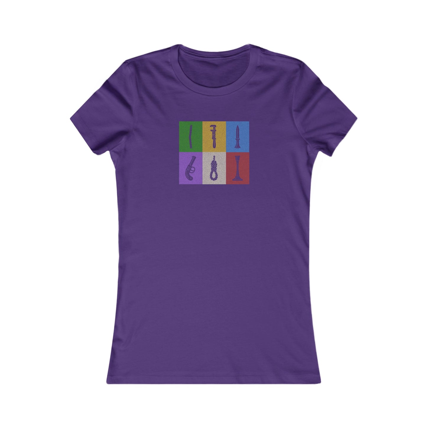 Six Ways Into the Evidence Locker — Clue Retro Women's Tee (Dark)