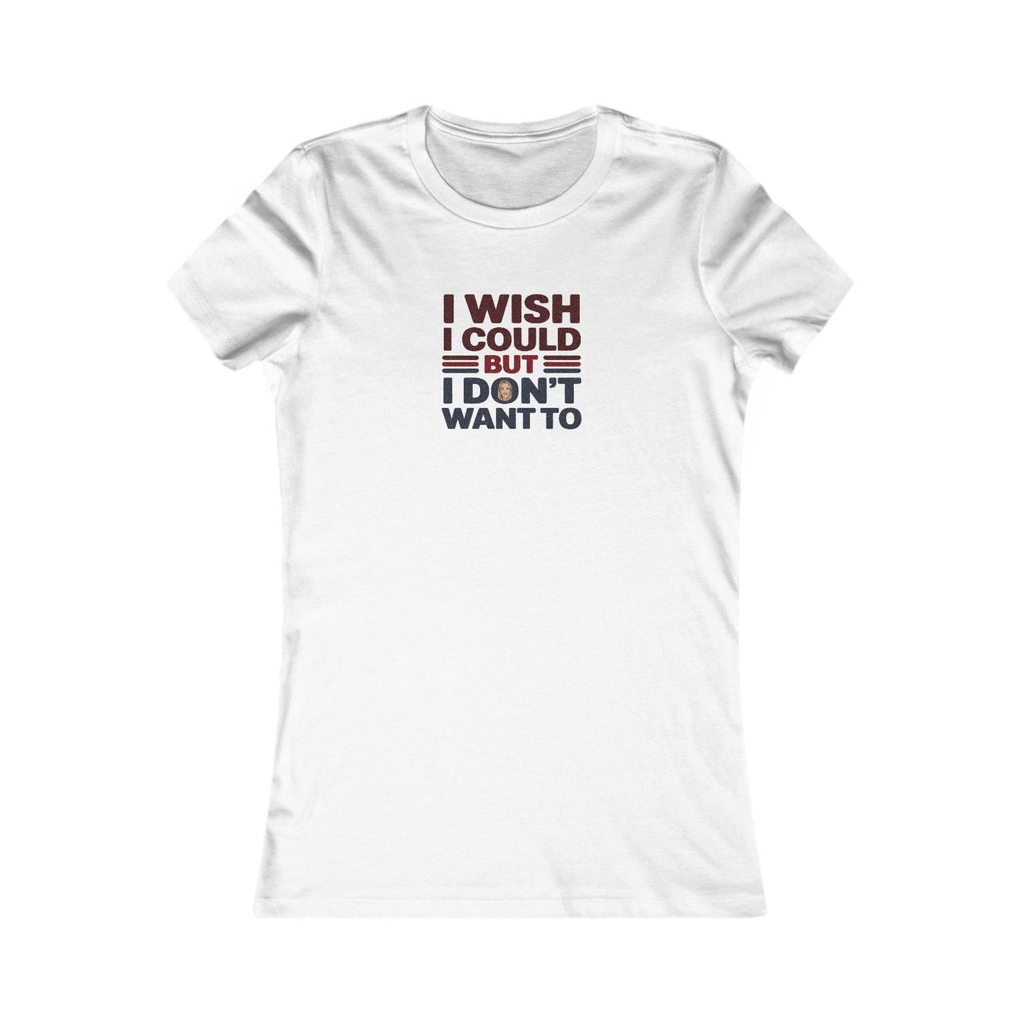 I Wish I Could, But I Don't Want To — Phoebe Buffay Retro Women's Tee (Light)