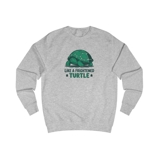 Like a Frightened Turtle — George Costanza Shrinkage Retro Sweatshirt (Light)