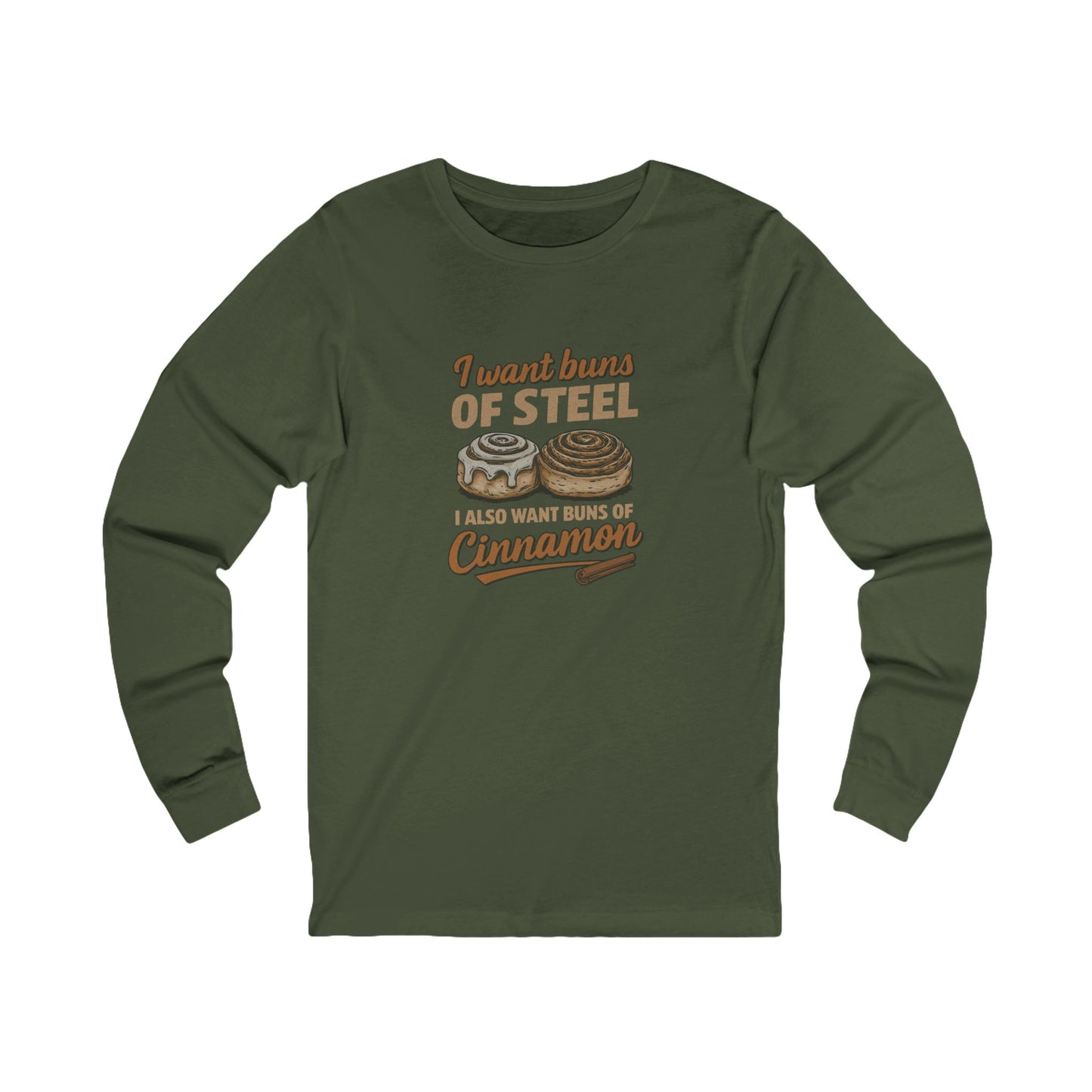 Buns of Steel (and Cinnamon) — Workout Long Sleeve (Dark)