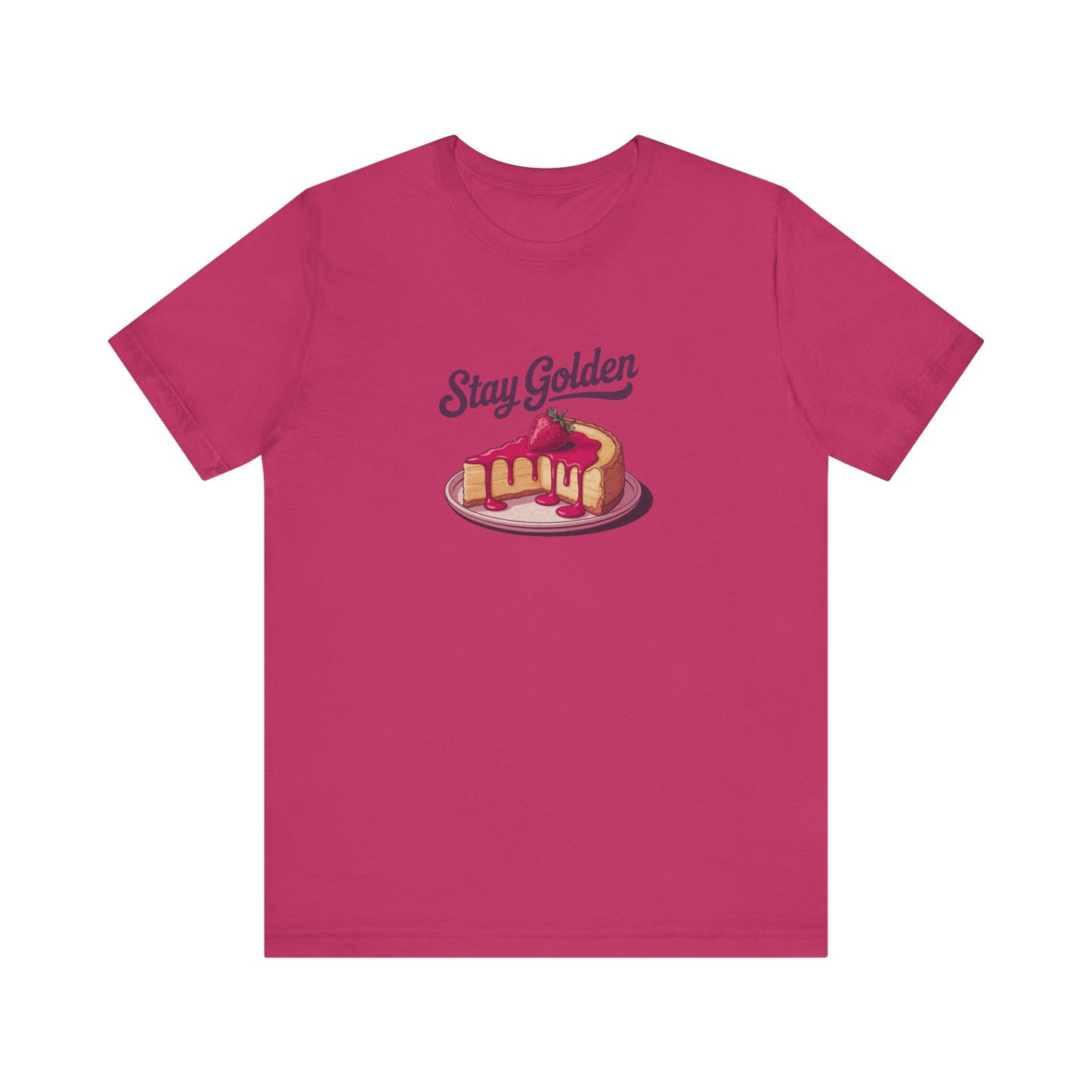 Stay Golden — Retro Cheesecake Graphic Tee (Light)