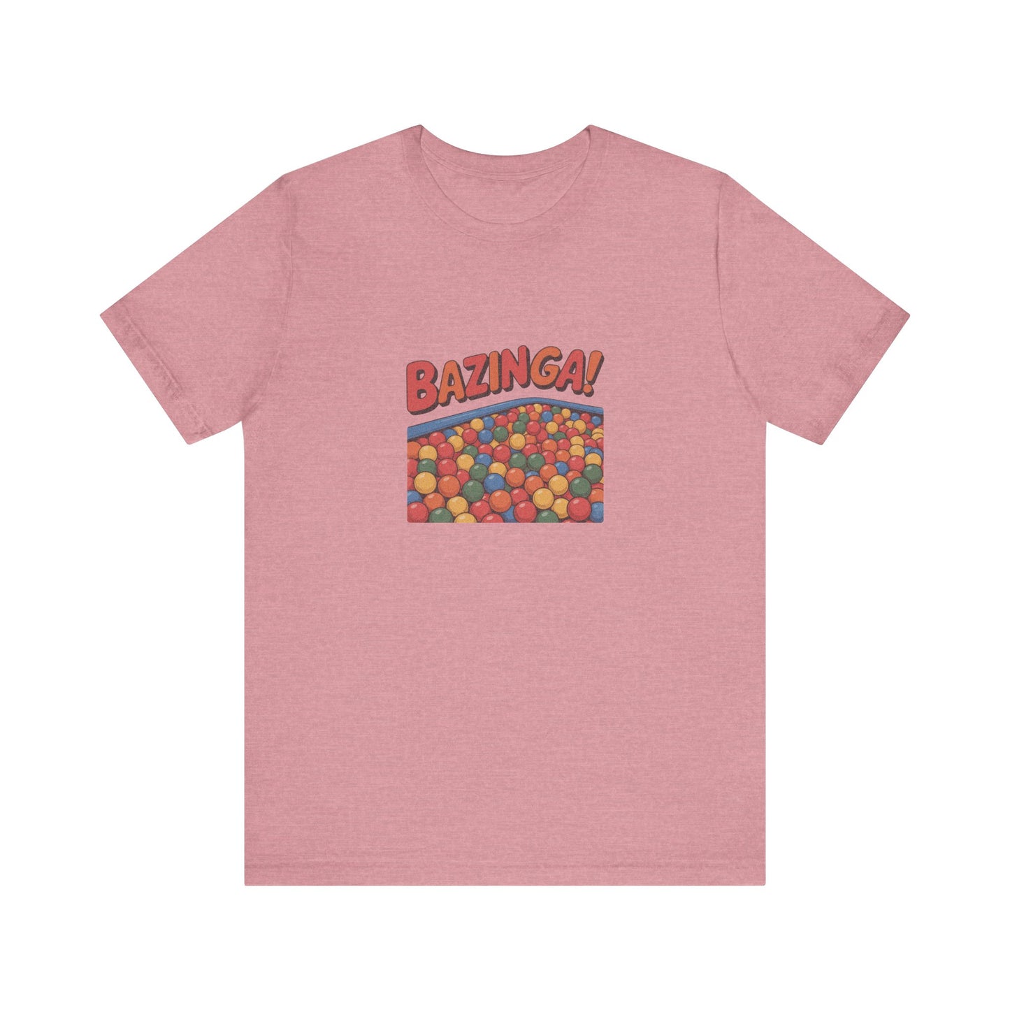 Bazinga! Ball Pit — Big Bang Theory Retro Tee (Light)