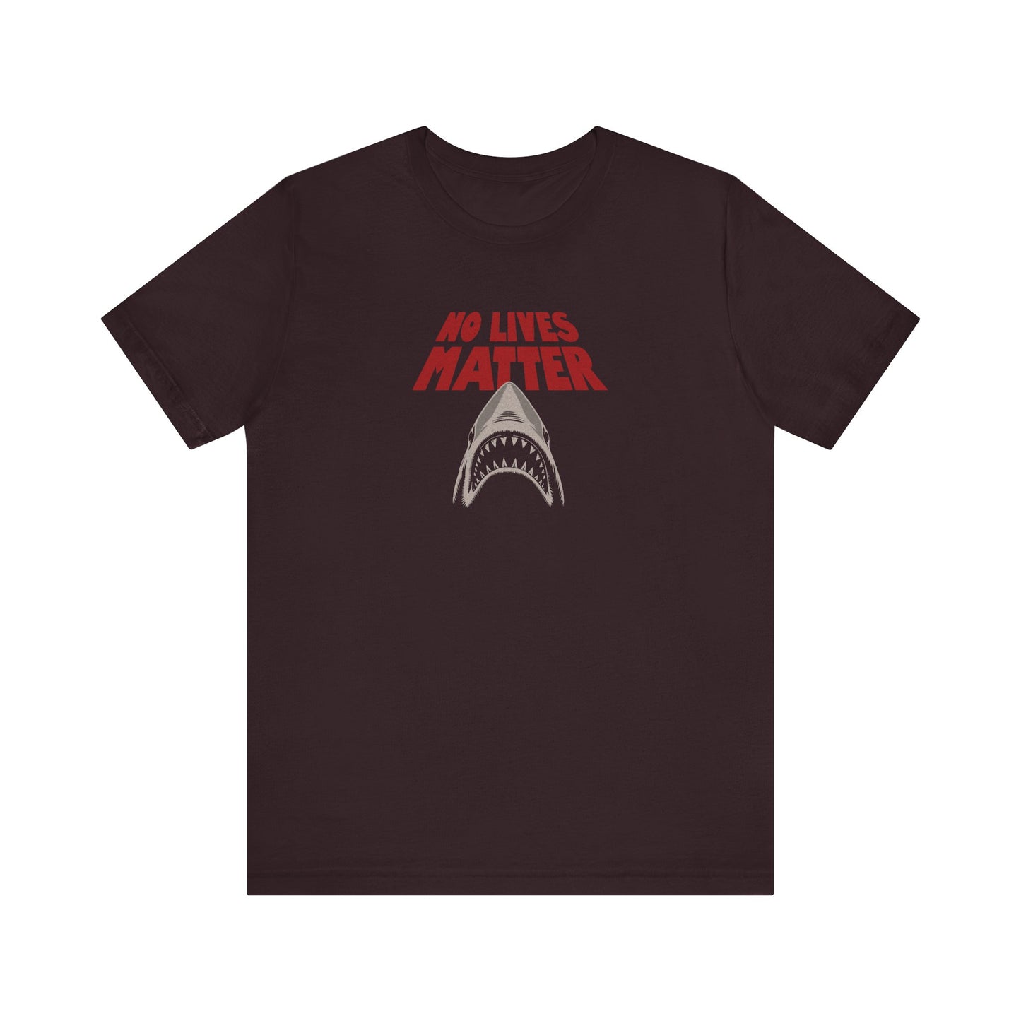 No Lives Matter — Jaws-Inspired Retro Tee (Dark)