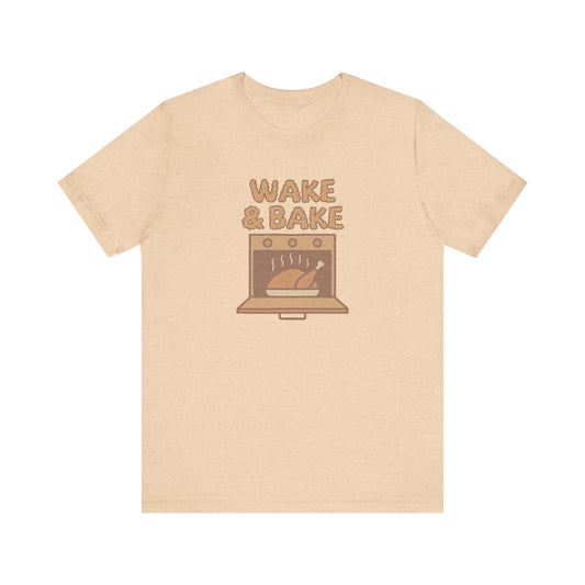 Wake & Bake — Retro Thanksgiving Turkey Tee (Light)
