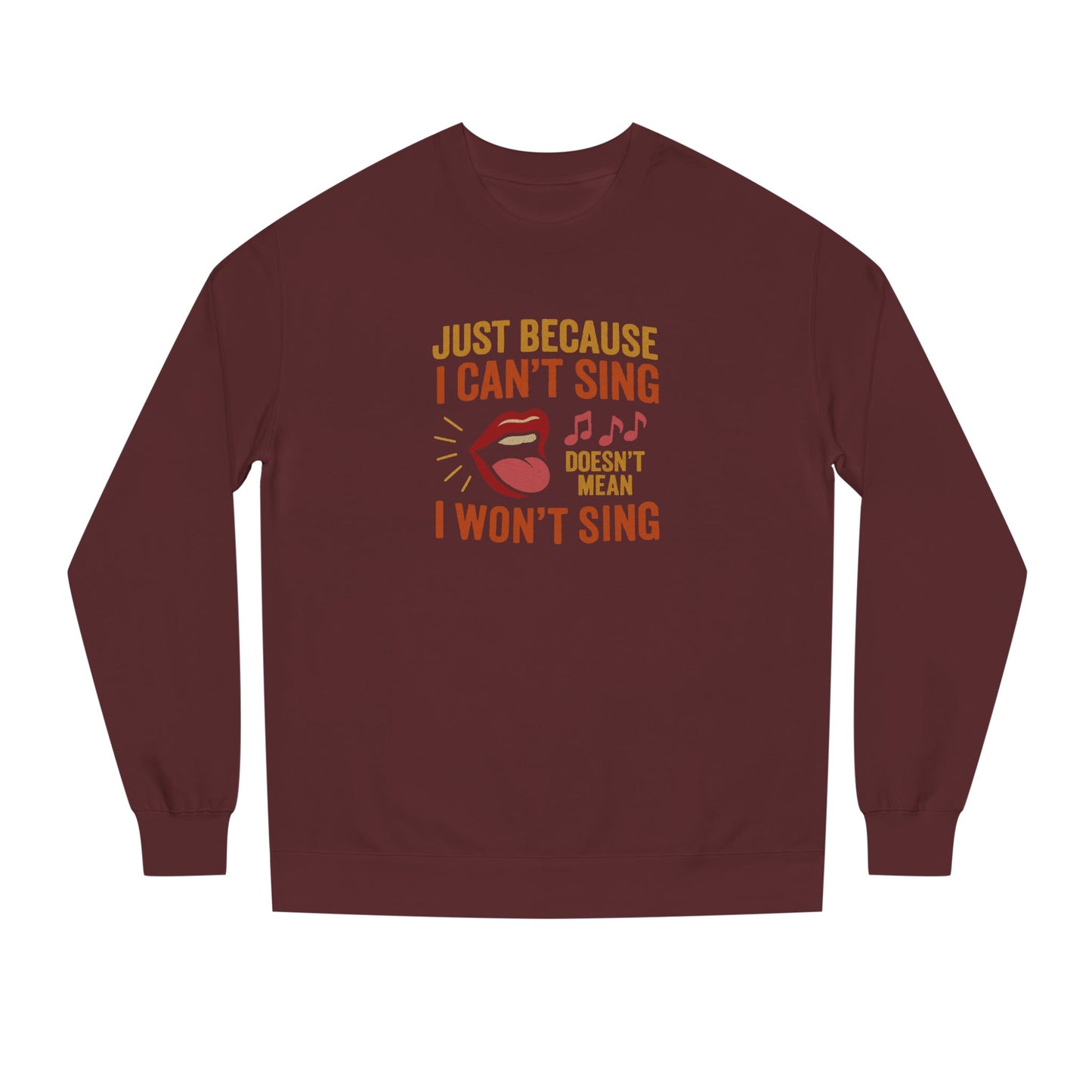 Sing Like Nobody’s Listening — Retro Sweatshirt (Dark)