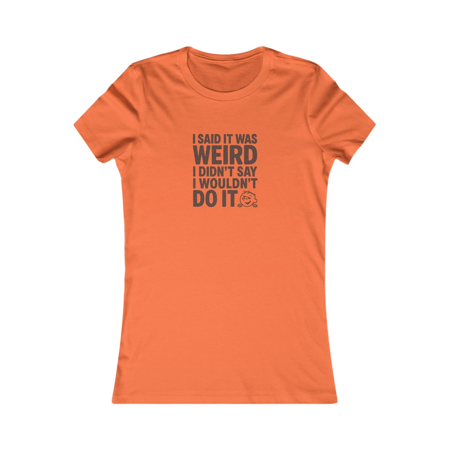 It's Weird, But I'm Interested Anyway — Retro Women's Tee (Light)