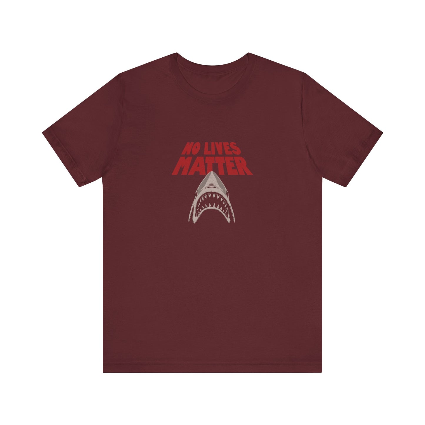 No Lives Matter — Jaws-Inspired Retro Tee (Dark)