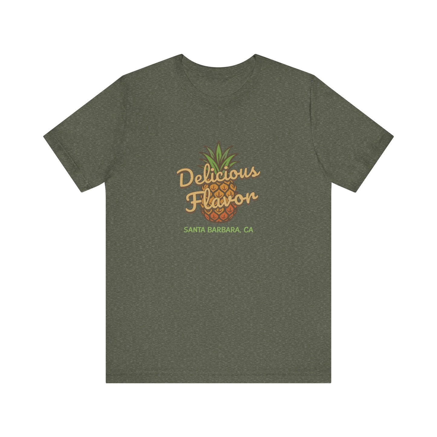 Delicious Flavor — Santa Barbara Pineapple Retro Tee (Dark)