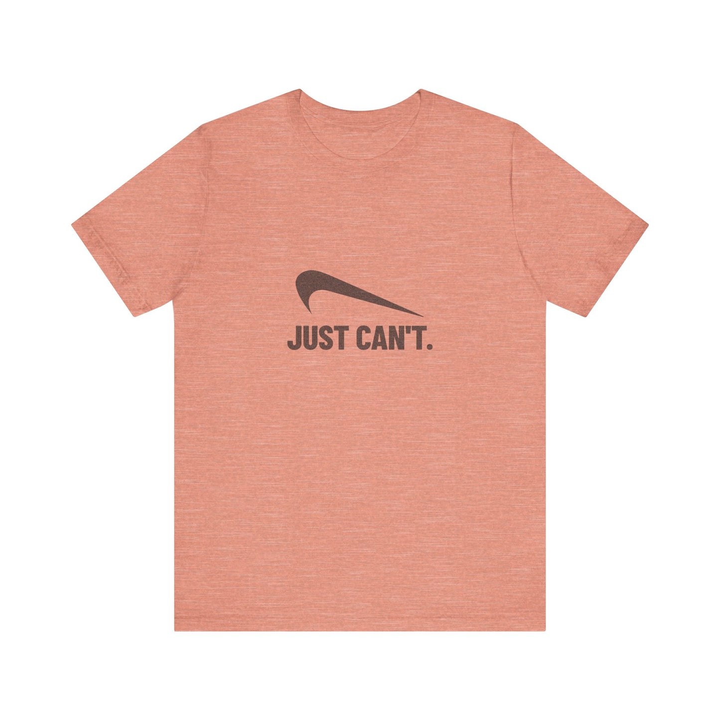 Just Can’t Athletic Parody — Retro Workout Tee (Light)