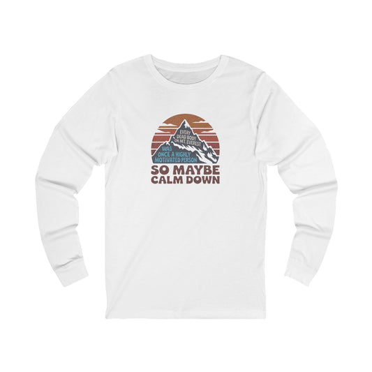 Everything in Moderation (Especially Fitness) – Mount Everest Retro Long Sleeve (Light)