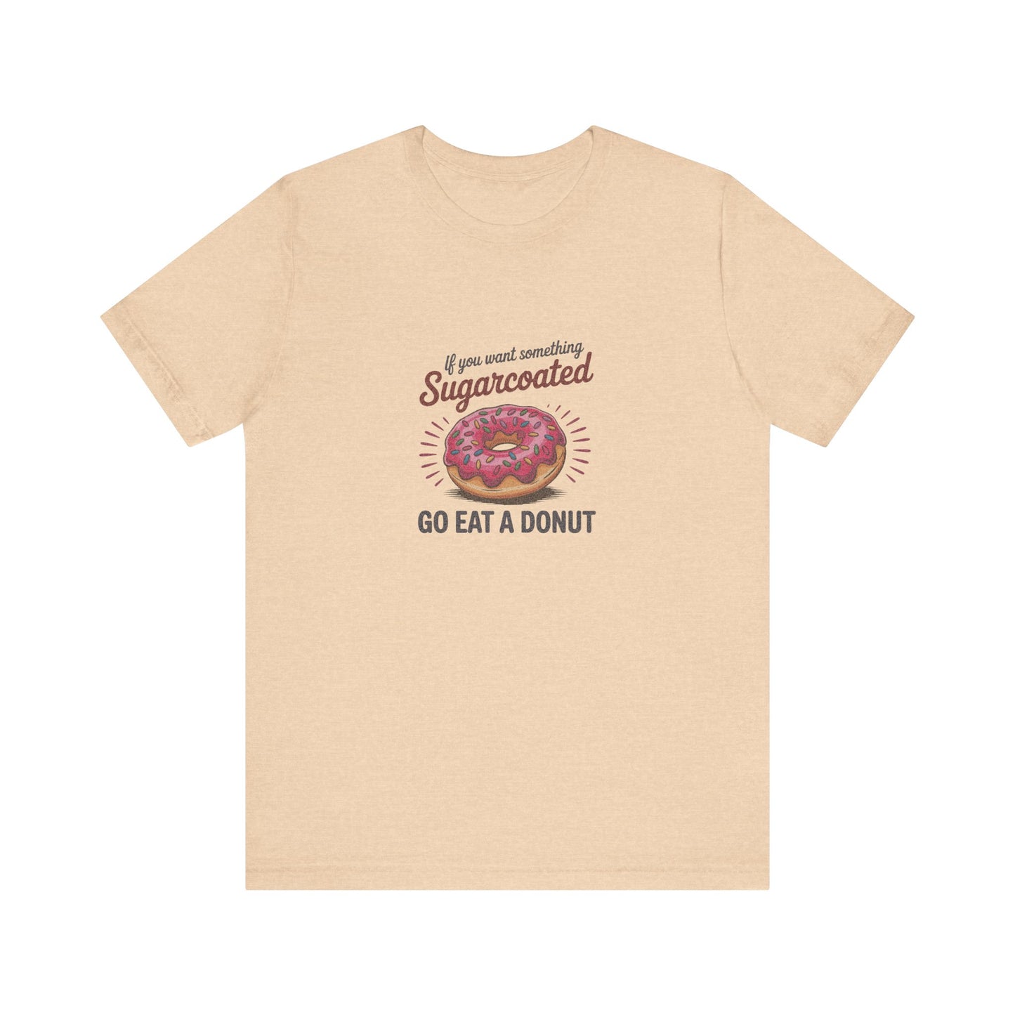 Sugarcoated (Go Eat a Donut) — Retro Graphic Tee (Light)