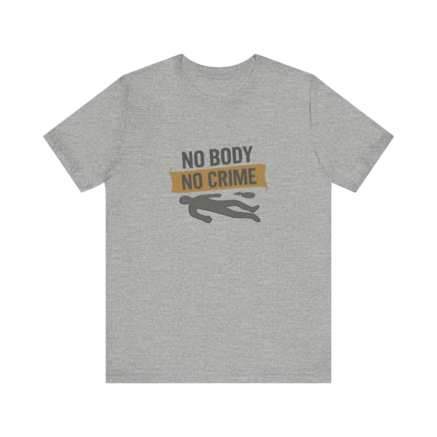 No Body, No Crime — Psych Crime Scene Retro Tee (Light)