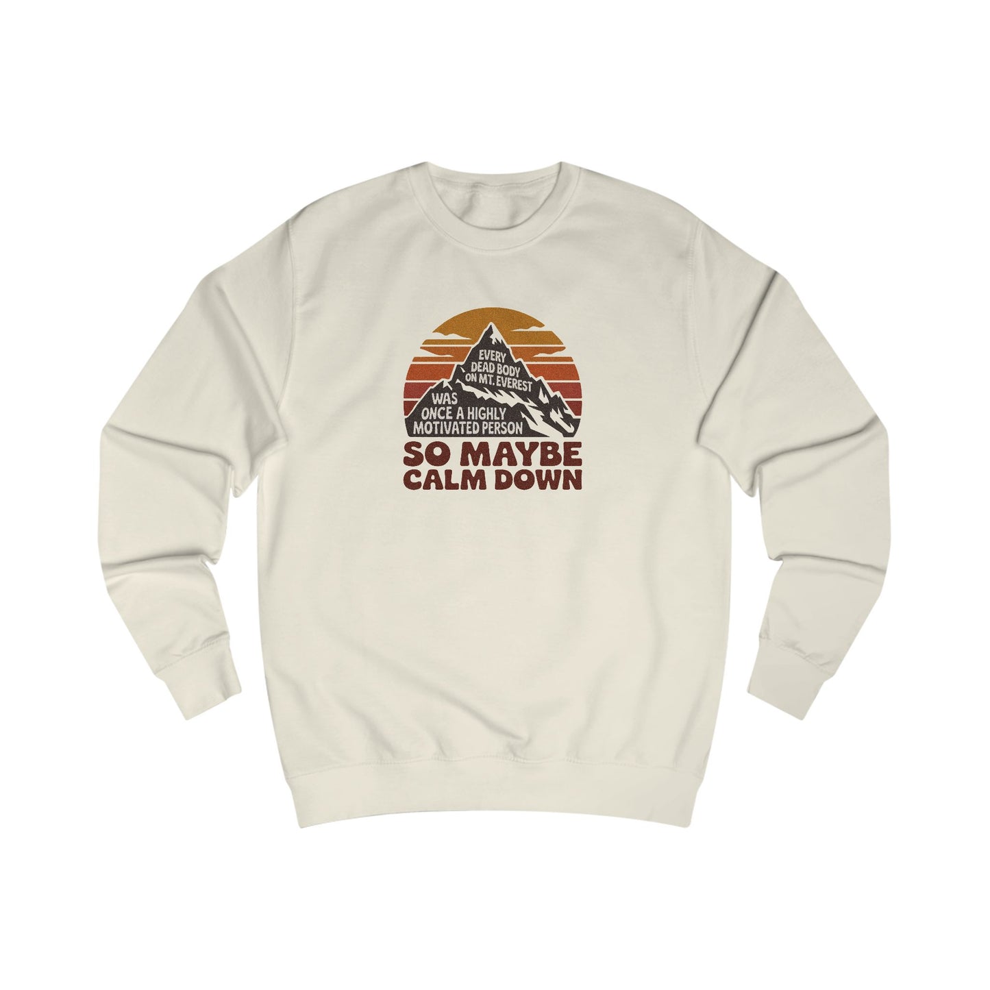 Everything in Moderation (Especially Fitness) – Mount Everest Retro Sweatshirt (Light)