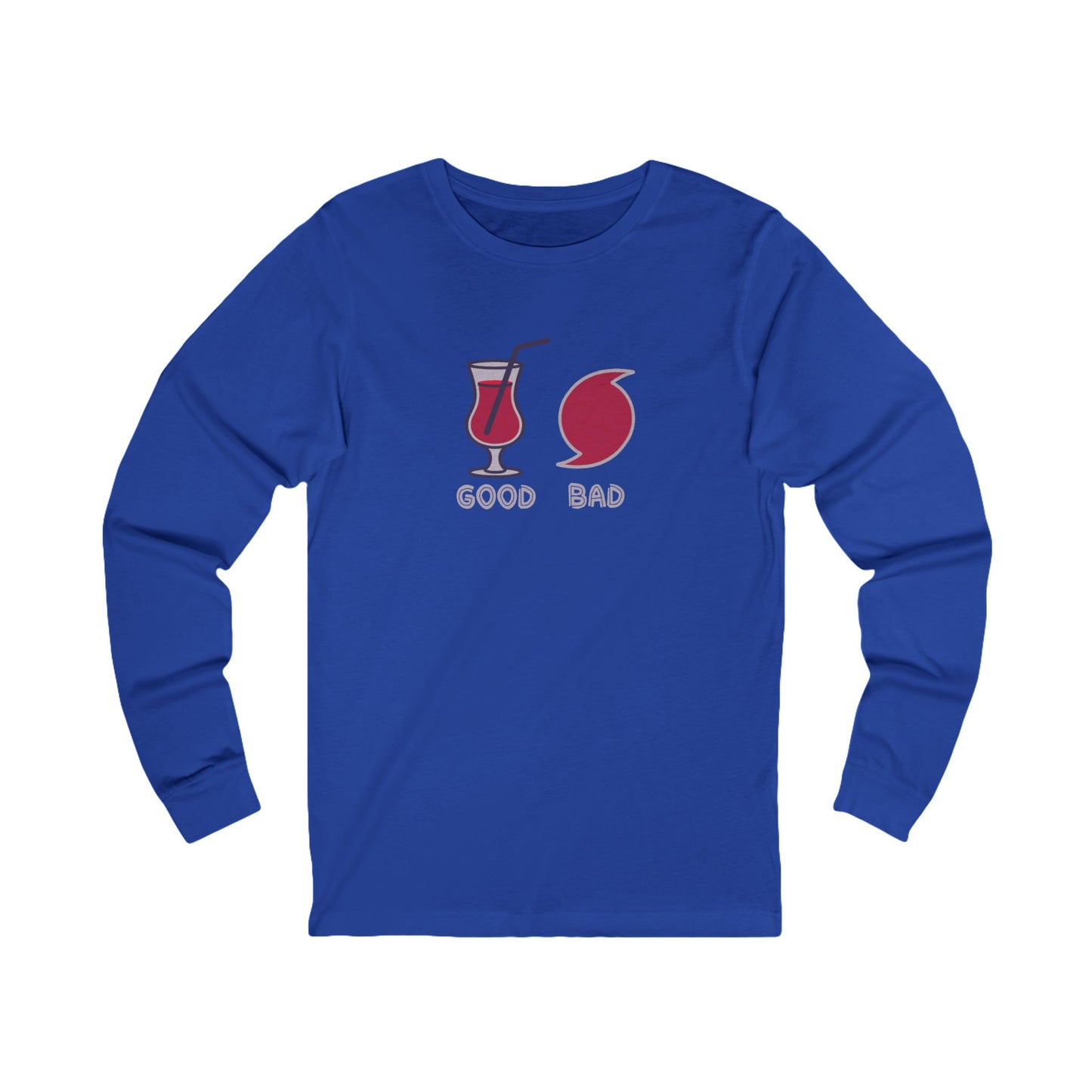 Good Hurricane, Bad Hurricane – Tropical Retro Long Sleeve (Dark)