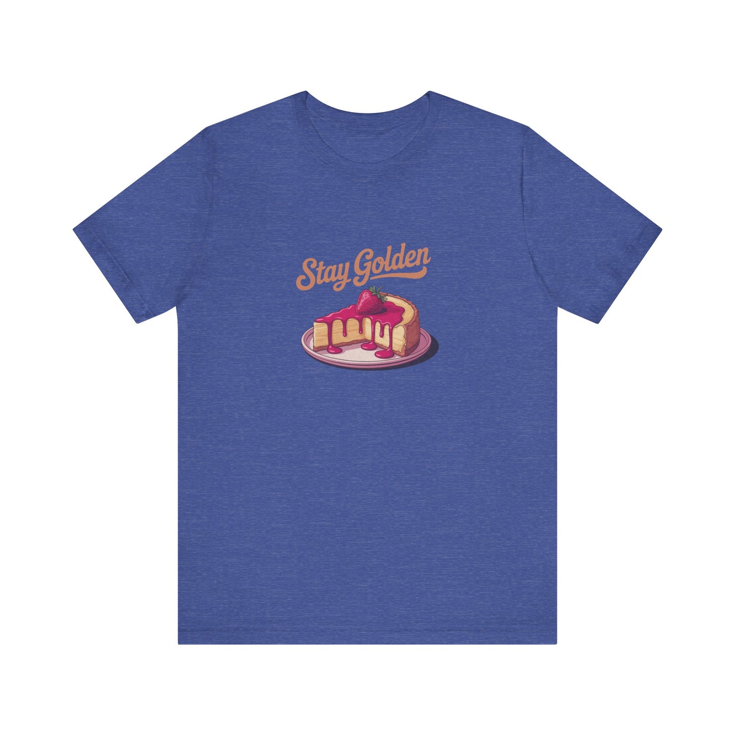 Stay Golden — Retro Cheesecake Graphic Tee (Dark)
