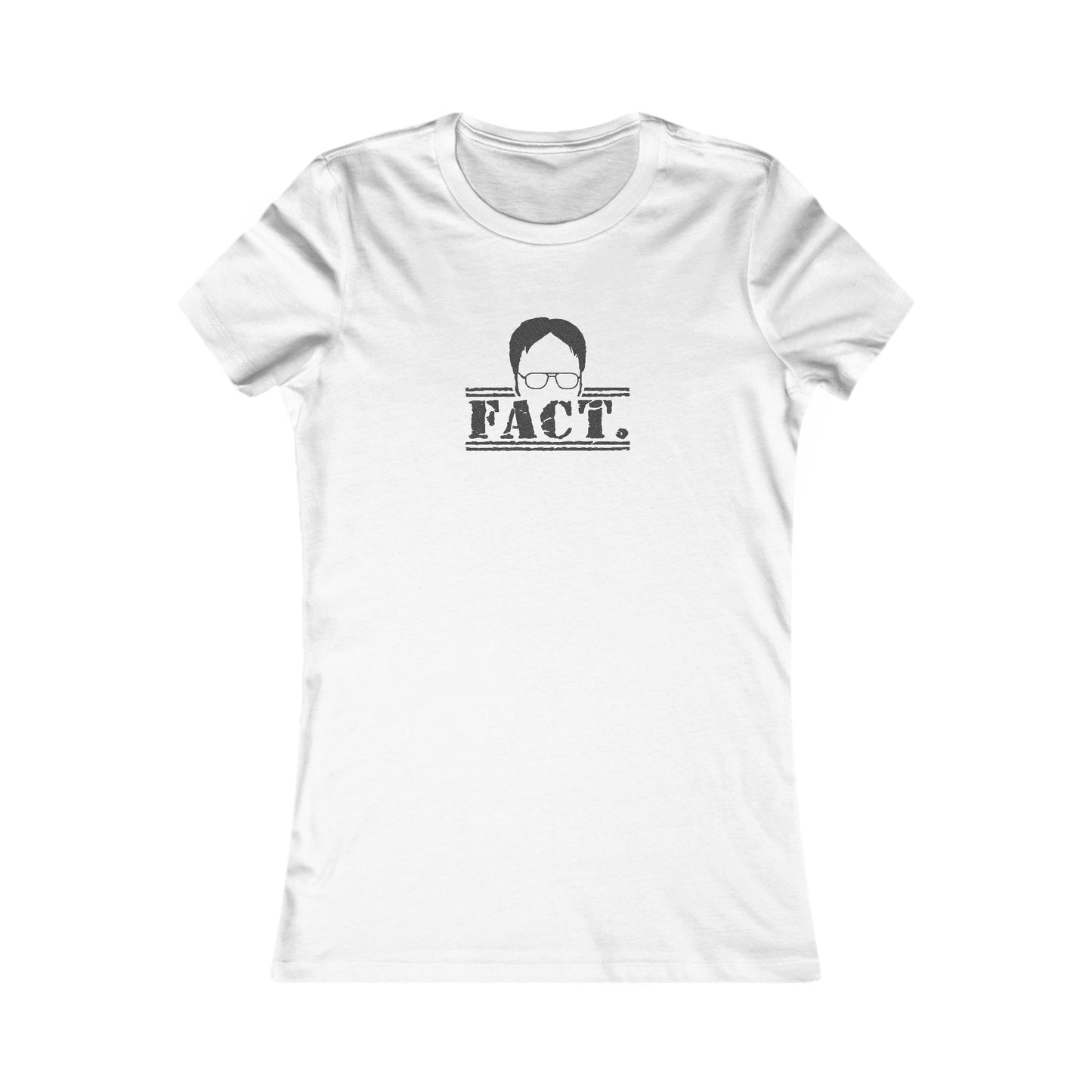 Dwight Schrute FACT. — The Office-Inspired Retro Women's Tee (Light)